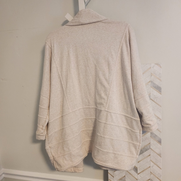 🌸 Anthropologie Marian Fleece Kimono Cardigan - Oatmeal Medium Large - Picture 7 of 9